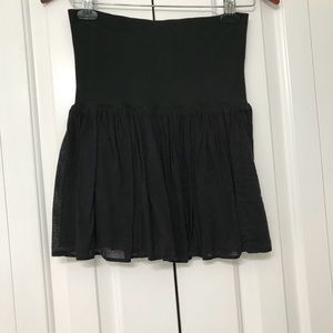 100% Cotton Black Short Skirt